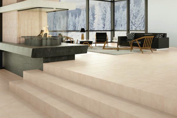 Banca porcelain flooring room scene