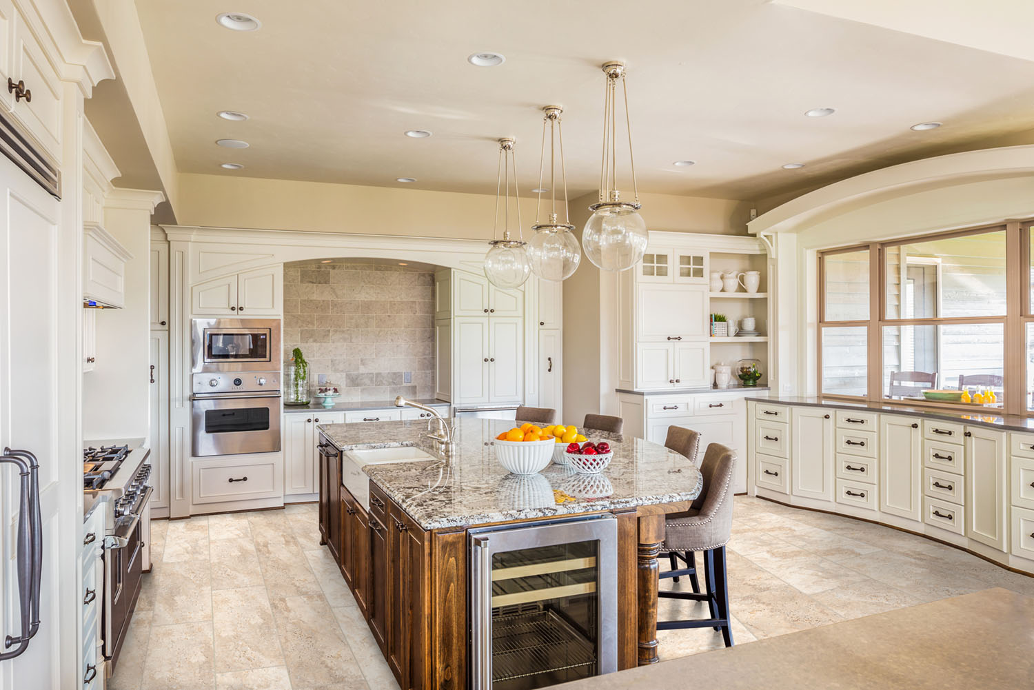 Gold Cabo Coast ceramic tile in a kitchen