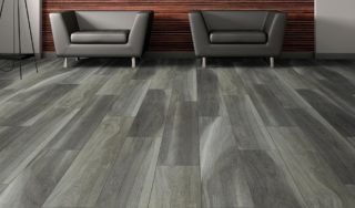 Chancel Oak gray wood-look vinyl flooring