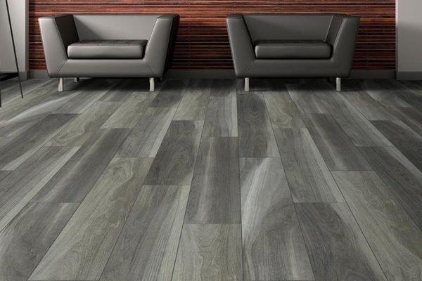 Chancel Oak gray wood-look vinyl flooring