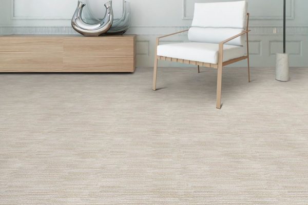 Tan patterned pet friendly carpet