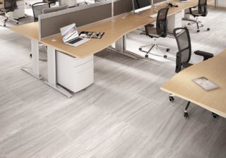 Parla porcelain flooring in an office