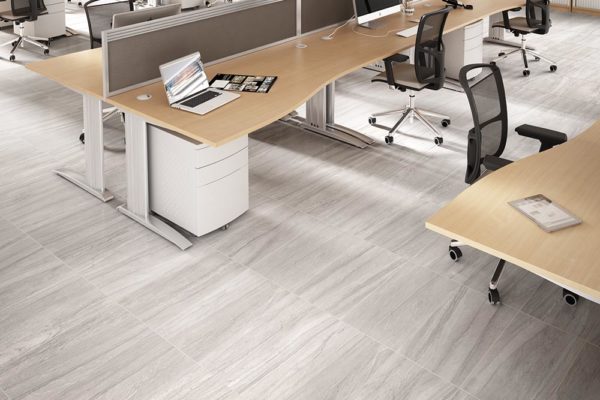 Parla porcelain flooring in an office